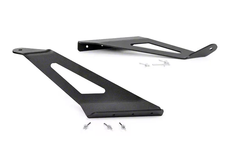 Rough Country Offroad 50-Inch Curved LED Light Bar Upper Windshield Mounting Brackets (14-18 Silverado 1500)