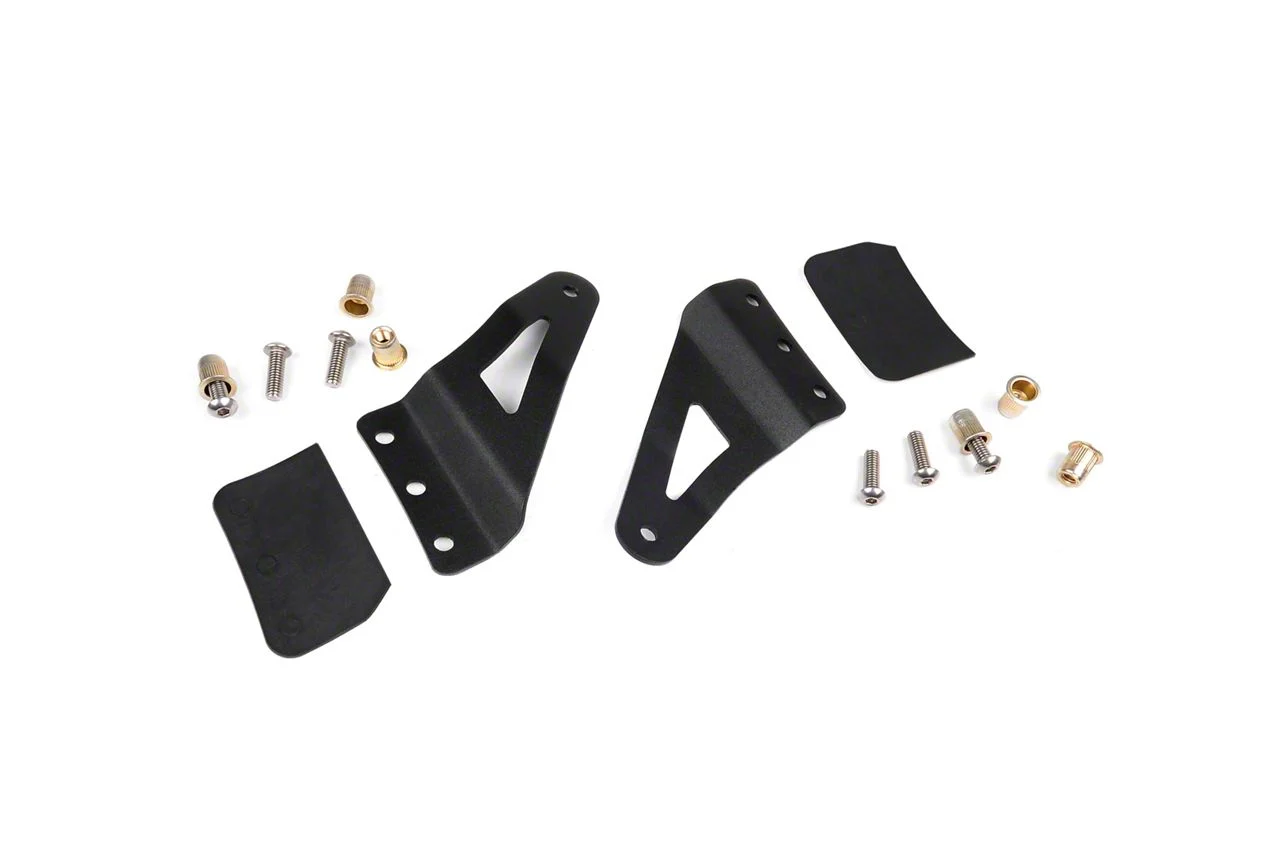 Rough Country 54-Inch Curved LED Light Bar Upper Windshield Mounting Brackets (07-13 Silverado 1500)