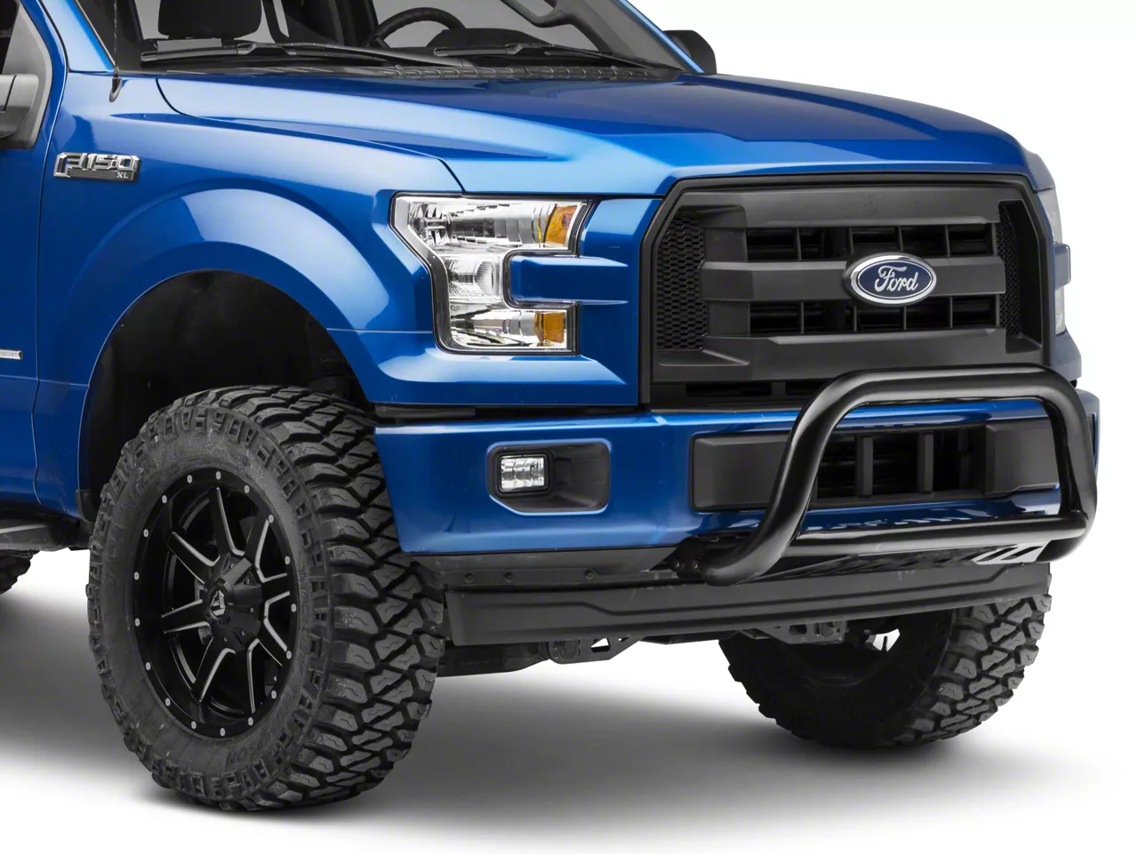 Rough Country Bull Bar; Black (11-25 2.7L/3.5L EcoBoost F-150, Excluding Raptor)
