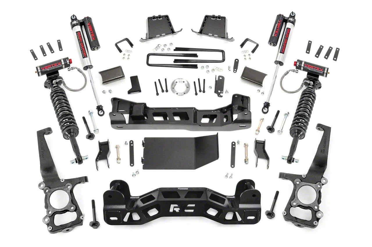 Rough Country Offroad 6-Inch Suspension Lift Kit with Vertex Reservoir Shocks (2014 4WD F-150, Excluding Raptor)