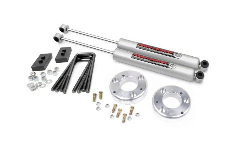 Rough Country Suspension 2-Inch Front Leveling Lift Kit with Premium N3 Shocks (21-26 F-150 w/o CCD System, Excluding Raptor)
