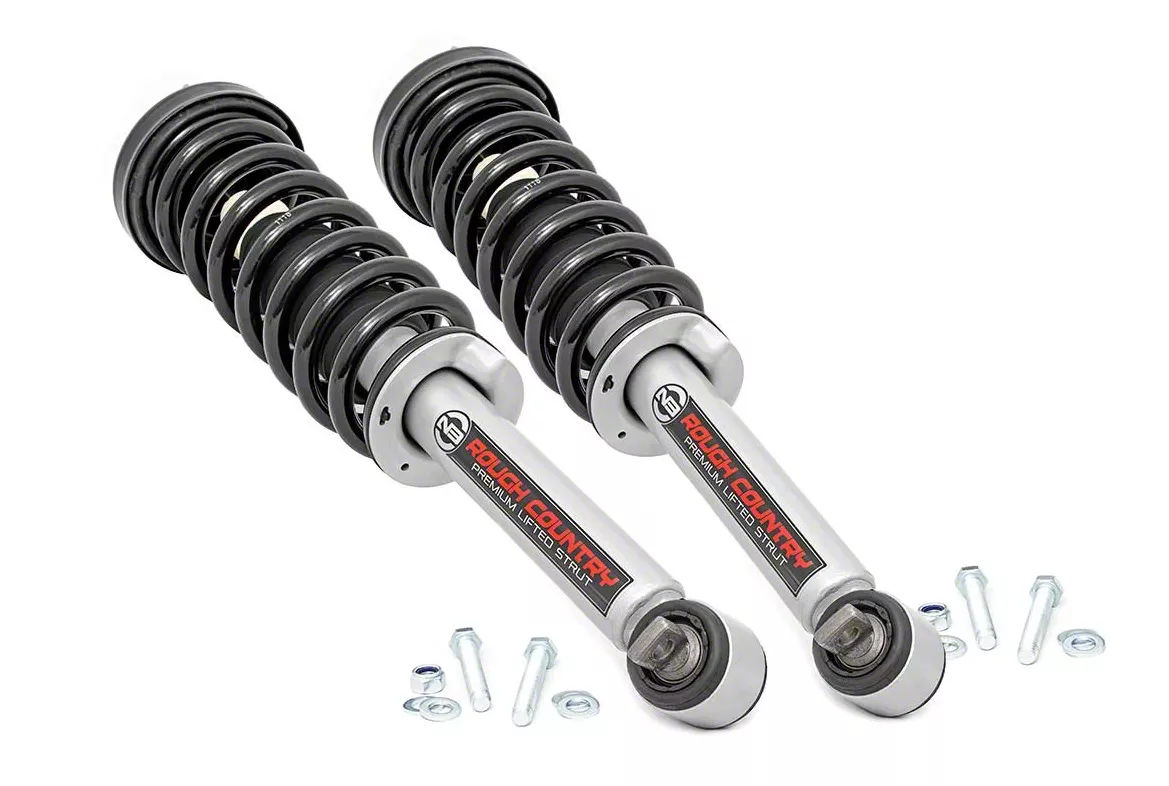 Rough Country Suspension N3 Loaded Front Struts for 4-Inch Lift (14-26 4WD F-150, Excluding Raptor)