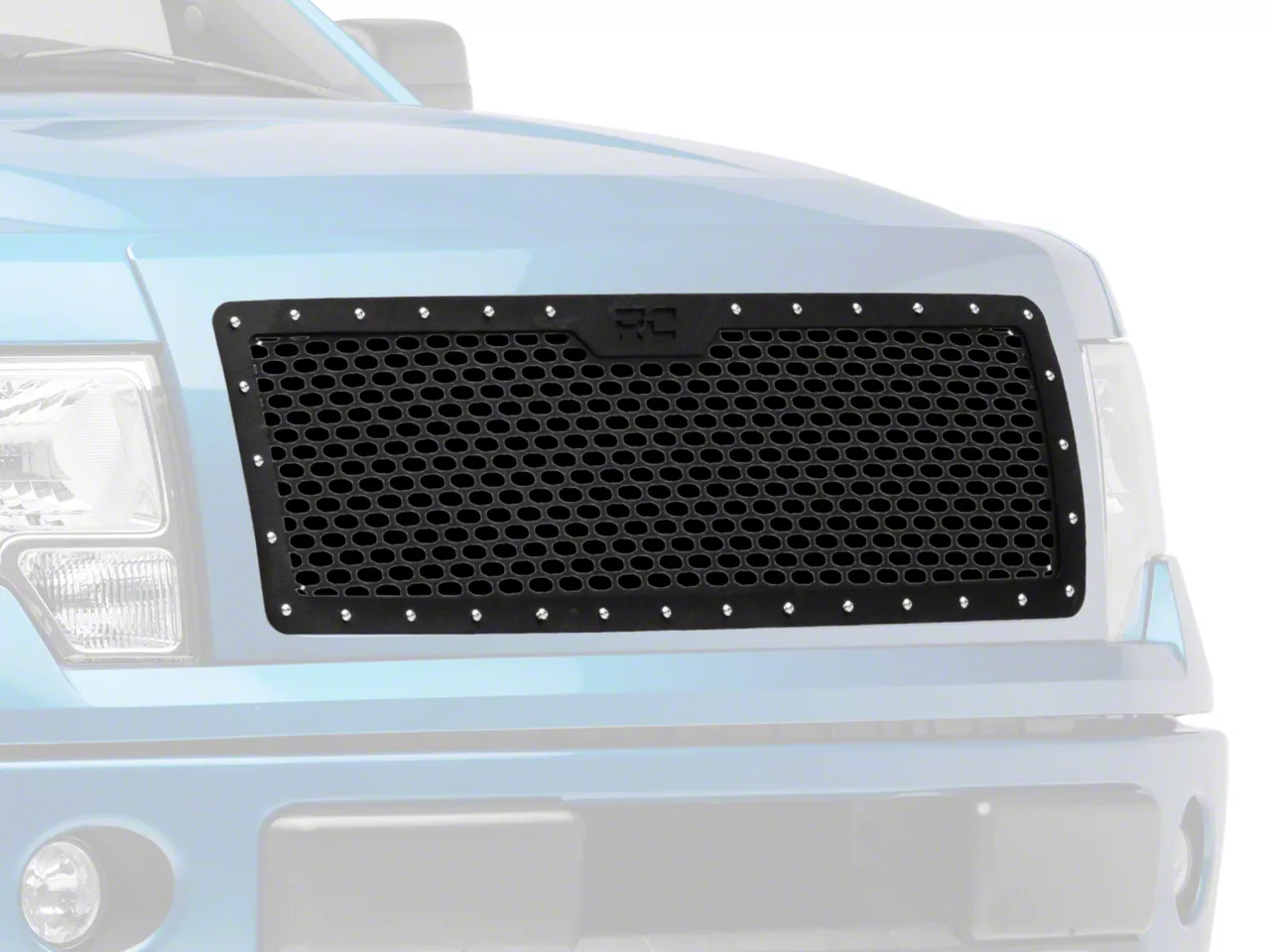 Rough Country Offroad Mesh Upper Grille Insert; Black (09-14 F-150, Excluding Raptor)