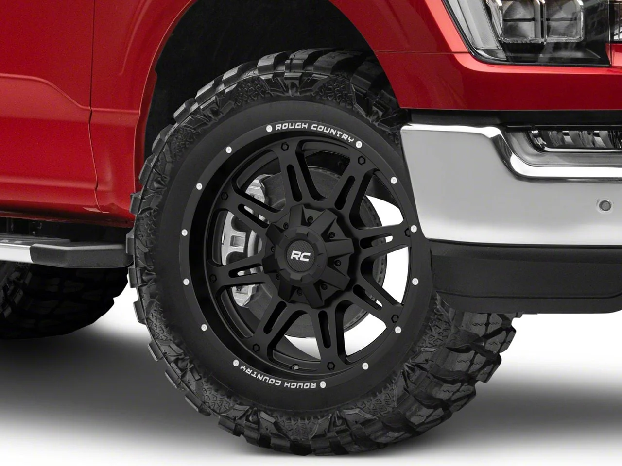 Rough Country 94 Series Matte Black Milled 6-Lug Wheel; 20x10; -18mm Offset (21-26 F-150)