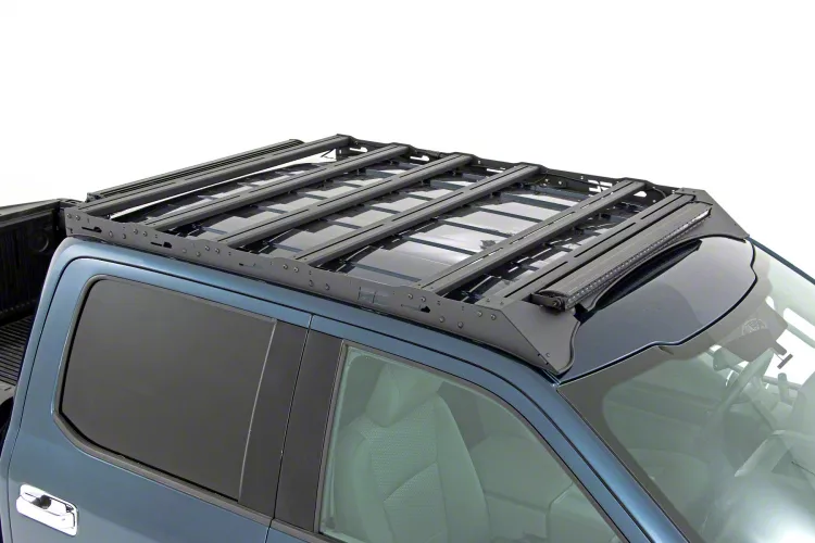 Rough Country Roof Rack System with Front Facing LED Lights (15-18 F-150 SuperCrew)