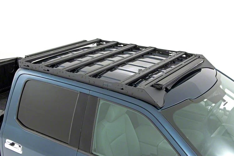 Rough Country Roof Rack System with Front Facing LED Lights (19-20 F-150 SuperCrew)