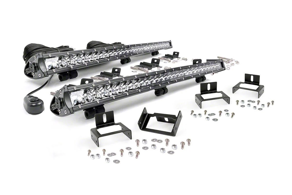 Rough Country Dual 30-Inch Chrome Series LED Grille Kit (11-16 F-350 Super Duty, Excluding XL)