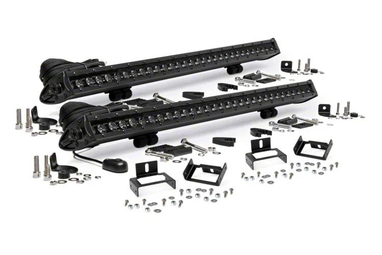 Rough Country Suspension Dual 30-Inch Black Series LED Grille Kit (11-16 F-350 Super Duty)