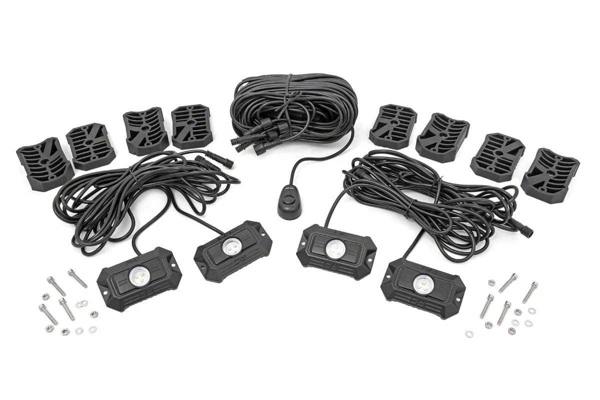 Rough Country Offroad LED Rock Light Kit (Universal; Some Adaptation May Be Required)