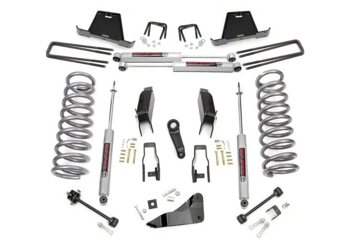 Rough Country Suspension 5-Inch Suspension Lift Kit with Premium N3 Shocks (09-10 4WD 6.7L RAM 2500 SRW, Excluding Power Wagon)