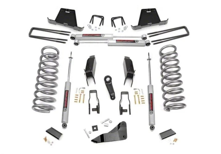 Rough Country Suspension 5-Inch Suspension Lift Kit with Premium N3 Shocks (11-13 4WD 5.7L RAM 3500 SRW, Excluding Power Wagon)