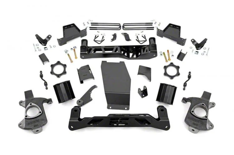 Rough Country Suspension 6-Inch MagneRide Suspension Lift Kit (14-18 4WD Sierra 1500 Denali w/ Stock Cast Aluminum or Stamped Steel Control Arms)