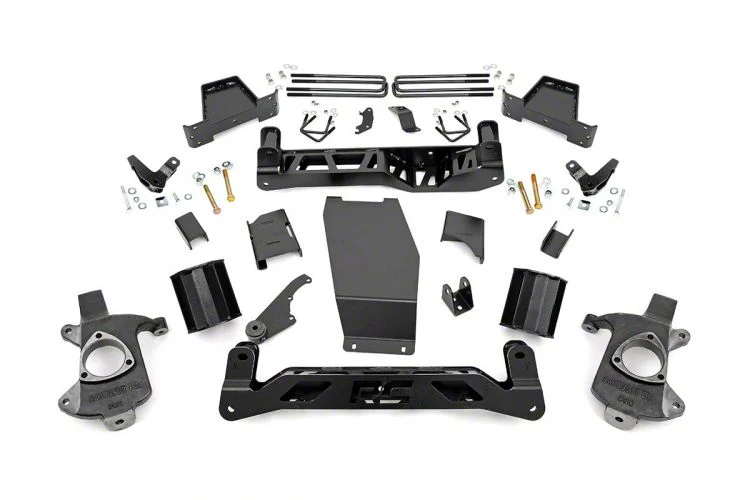 Rough Country Suspension 6-Inch MagneRide Suspension Lift Kit (14-18 4WD Sierra 1500 Denali w/ Stock Cast Steel Control Arms)