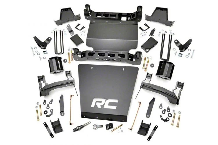 Rough Country Suspension 7-Inch MagneRide Suspension Lift Kit (14-18 4WD Sierra 1500 Denali w/ Stock Cast Steel Control Arms)