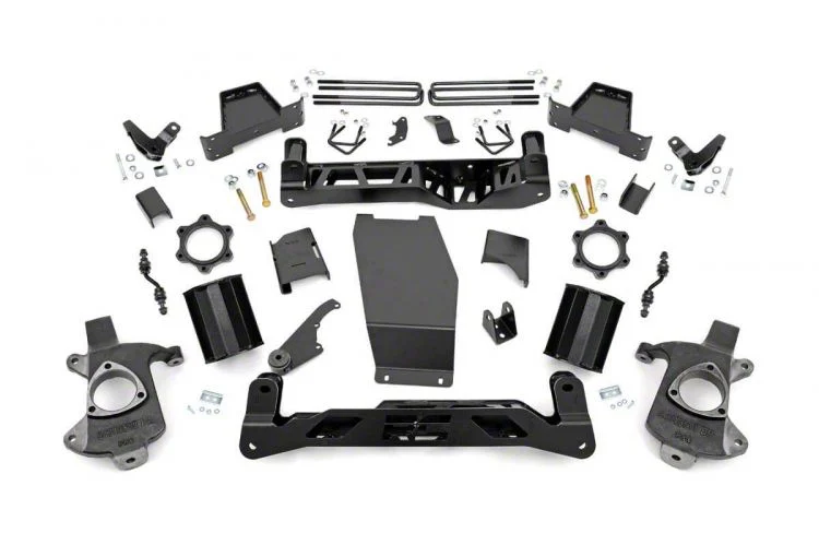 Rough Country Suspension 7-Inch MagneRide Suspension Lift Kit (14-16 4WD Sierra 1500 Denali w/ Stock Cast Aluminum Control Arms)