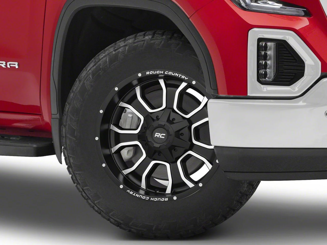 Rough Country 93 Series Matte Black Milled 6-Lug Wheel; 20x10; -18mm Offset (19-26 Sierra 1500)