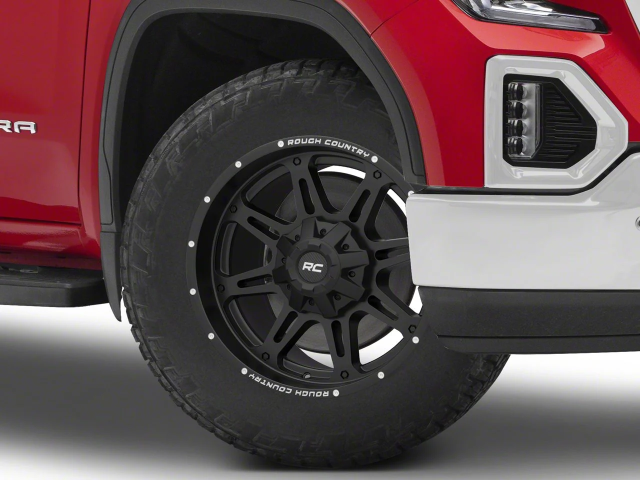 Rough Country 94 Series Matte Black Milled 6-Lug Wheel; 20x10; -18mm Offset (19-26 Sierra 1500)