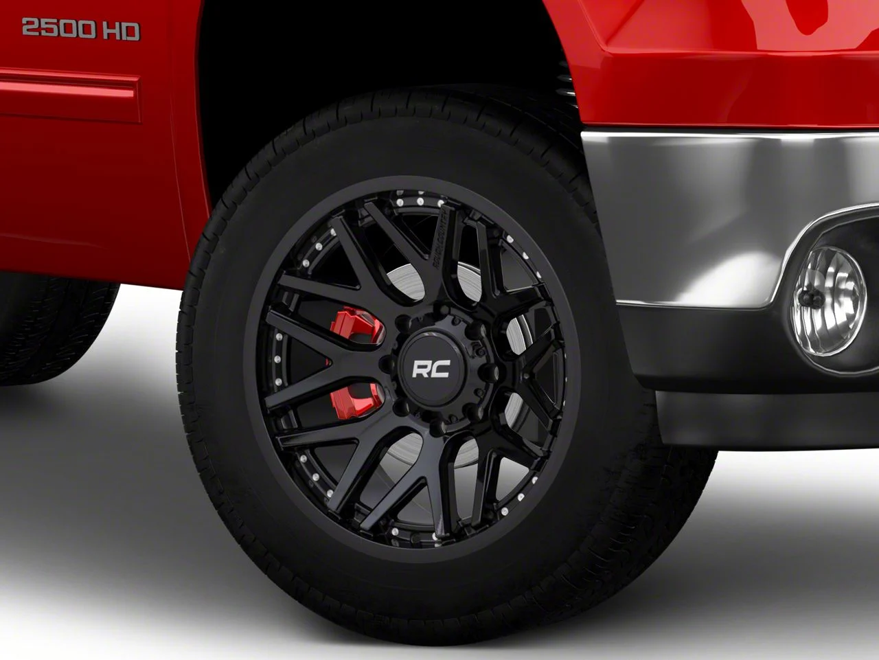 Rough Country 95 Series Gloss Black 8-Lug Wheel; 20x10; -19mm Offset (07-10 Sierra 2500 HD)