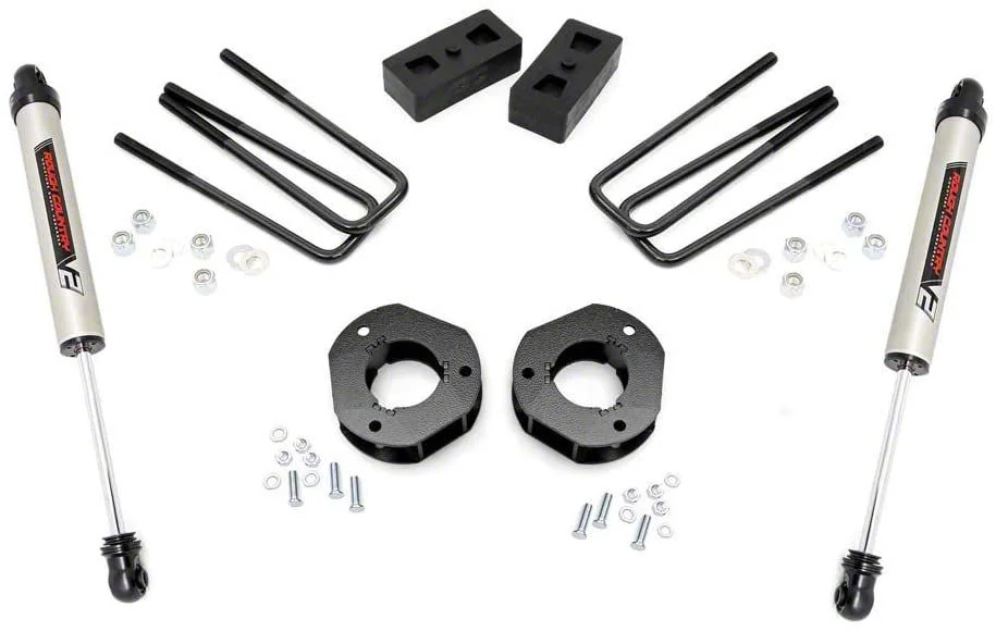 Rough Country Suspension 3.50-Inch Suspension Lift Kit with V2 Monotube Shocks (07-13 2WD Silverado 1500)