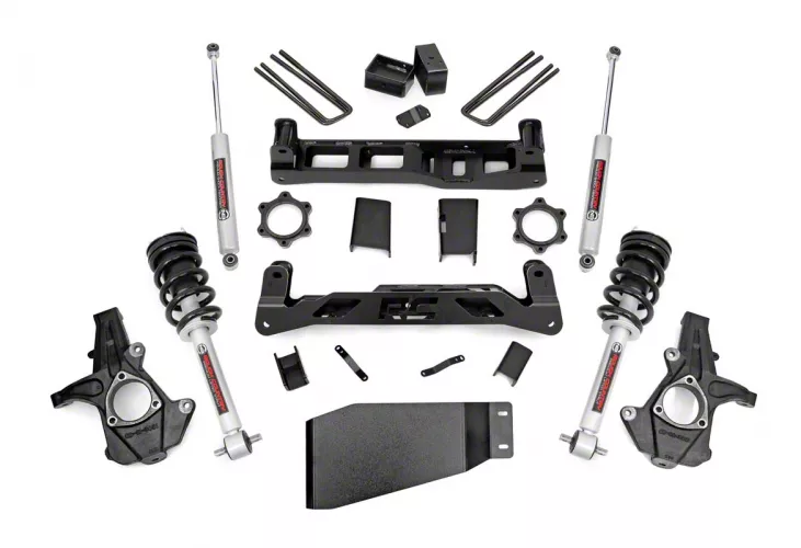 Rough Country Suspension 5-Inch Suspension Lift Kit with Lifted Struts and Premium N3 Shocks (07-13 4WD Silverado 1500)