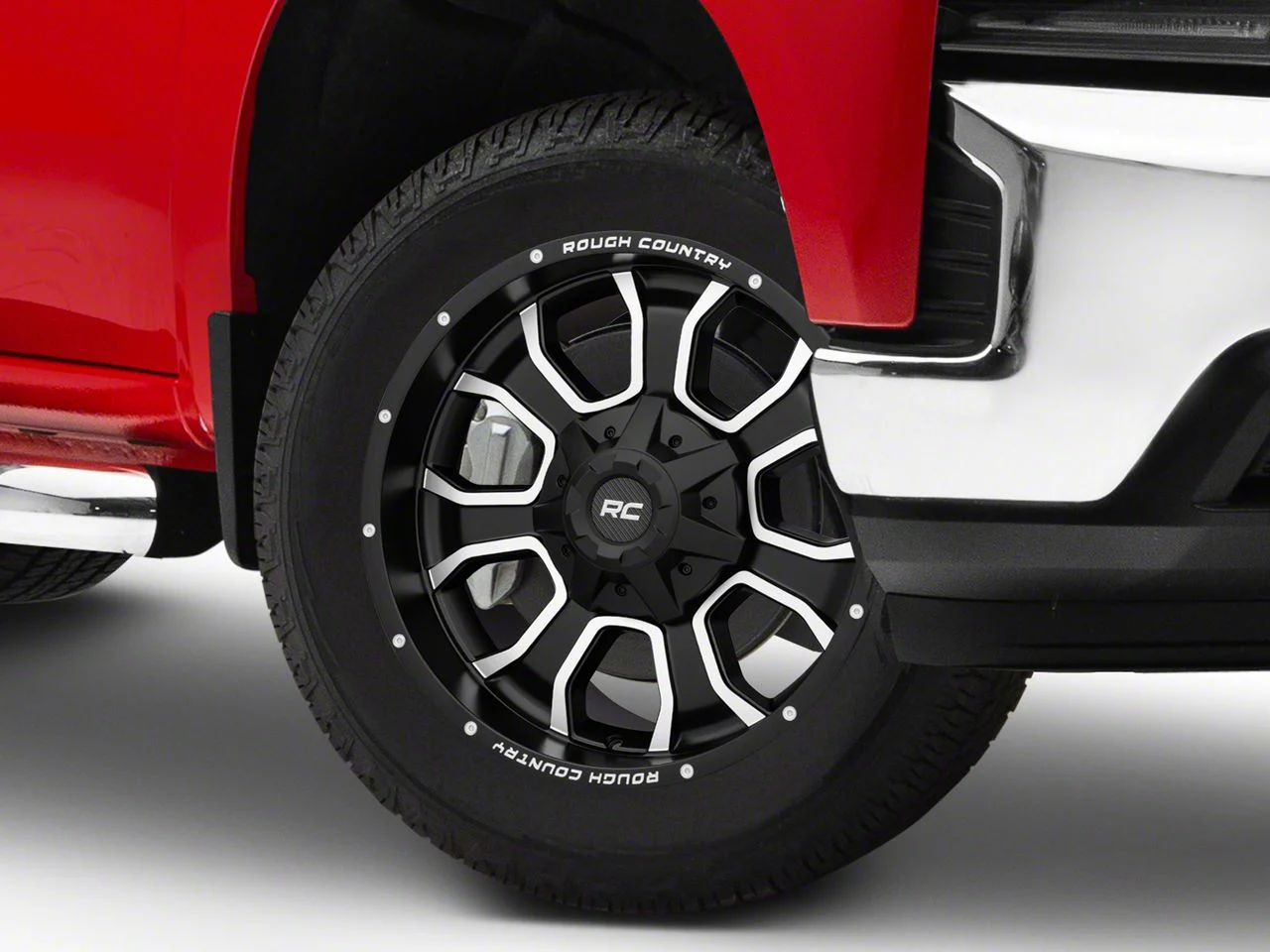 Rough Country 93 Series Matte Black Milled 6-Lug Wheel; 20x9; 0mm Offset (19-26 Silverado 1500)