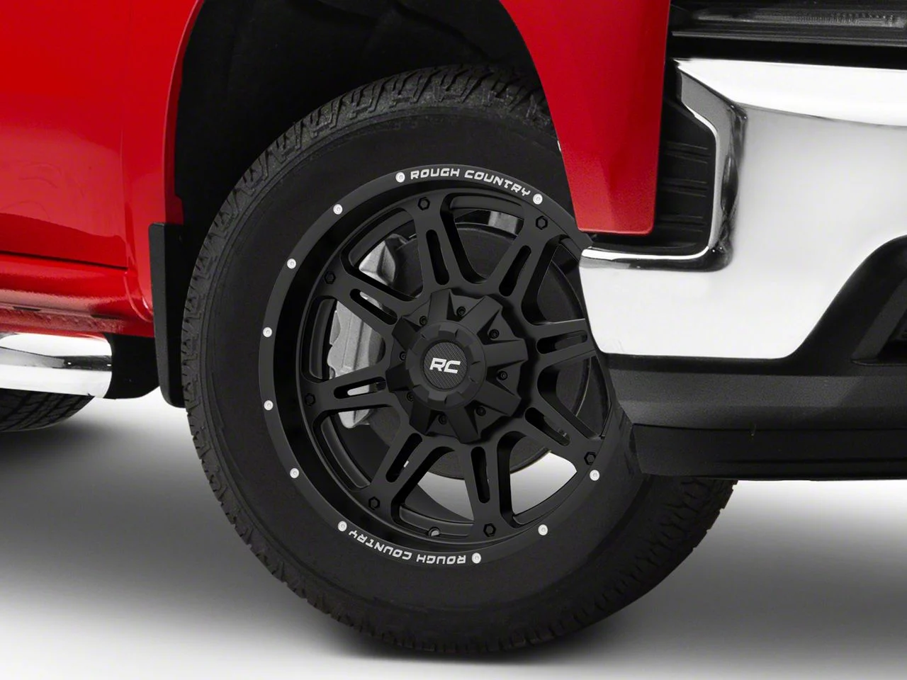 Rough Country 94 Series Matte Black Milled 6-Lug Wheel; 20x10; -18mm Offset (19-26 Silverado 1500)