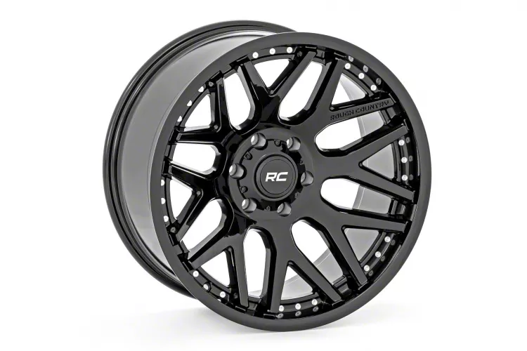 Rough Country 95 Series Matte Black 6-Lug Wheel; 20x10; -25mm Offset (19-26 Silverado 1500)