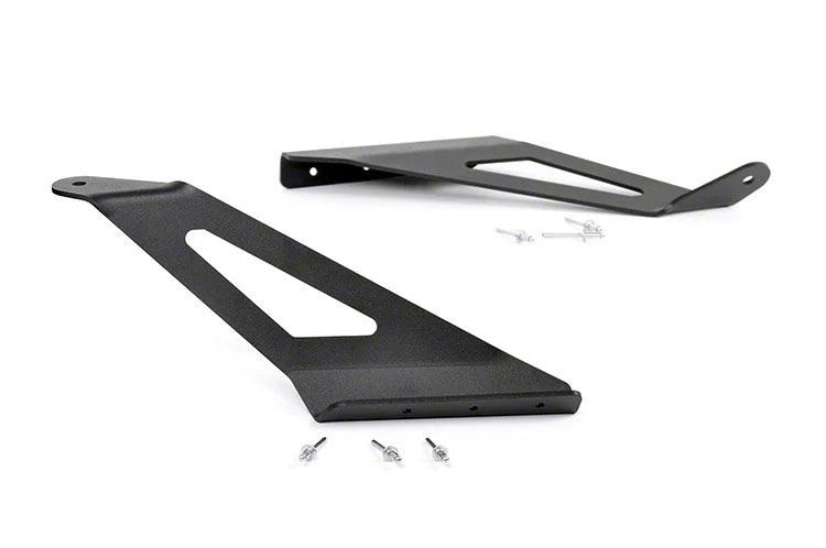 Rough Country Offroad 50-Inch Curved LED Light Bar Upper Windshield Mounting Brackets (15-19 Silverado 2500 HD)