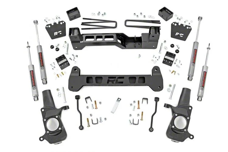 Rough Country Suspension 6-Inch Suspension Lift Kit with Premium N3 Shocks (07-10 2WD Silverado 2500 HD)