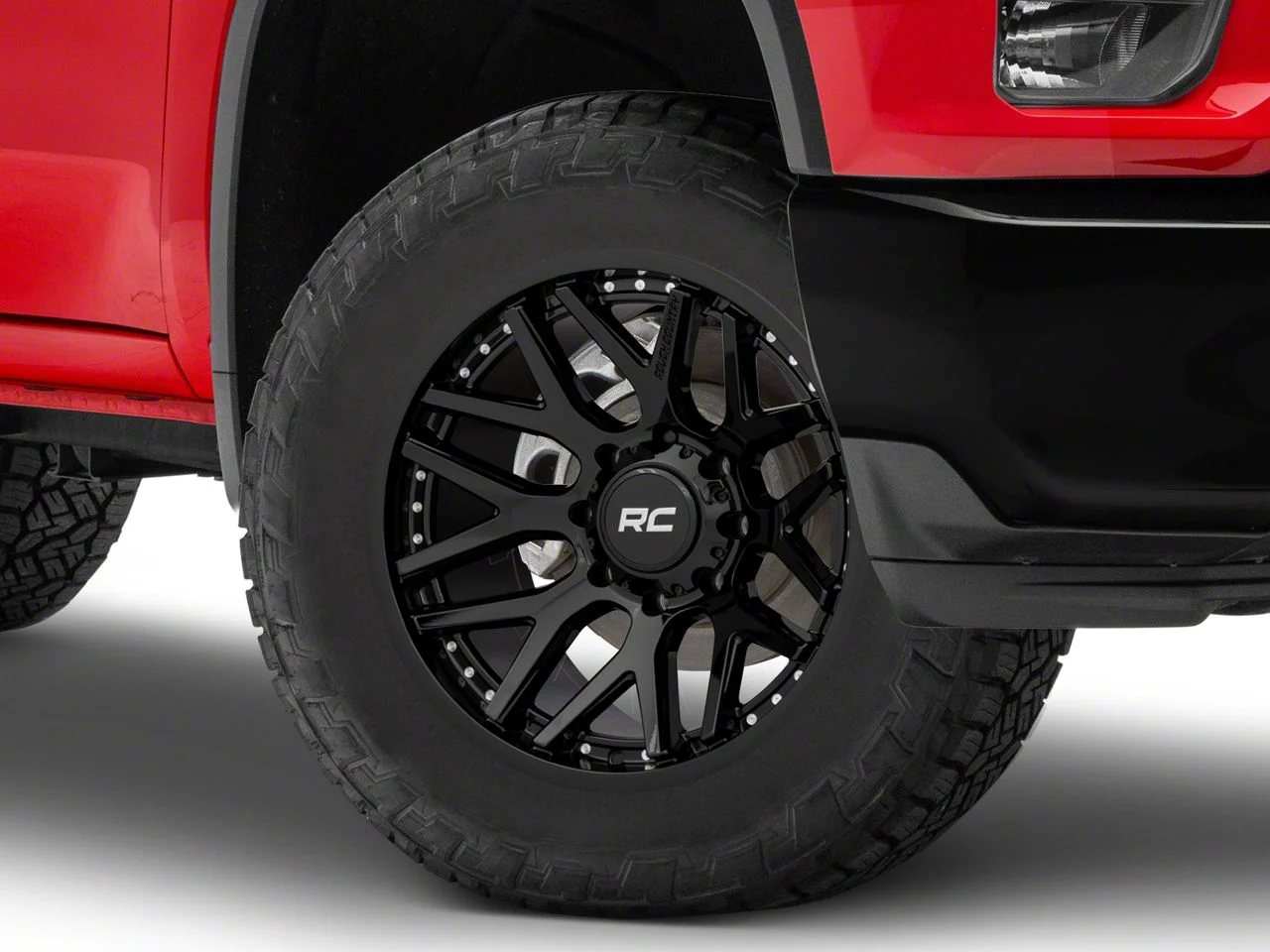 Rough Country 95 Series Gloss Black 8-Lug Wheel; 20x10; -19mm Offset (20-26 Silverado 2500 HD)