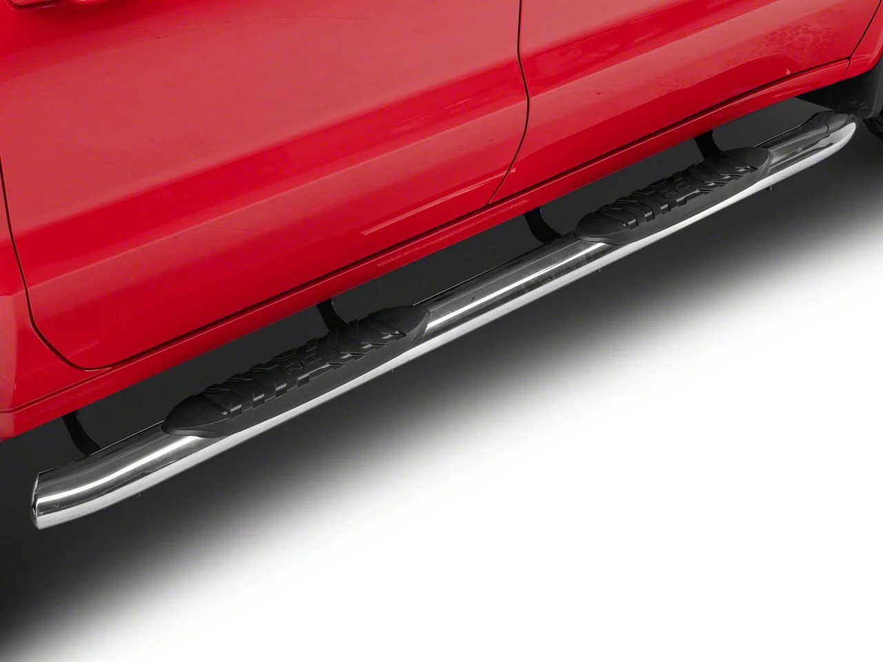 Rough Country Oval Nerf Side Step Bars; Stainless Steel (20-26 Silverado 2500 HD Crew Cab)