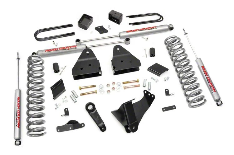 Rough Country Suspension 4.50-Inch Suspension Lift Kit (11-14 4WD 6.7L Powerstroke F-250 Super Duty w/ Factory Overload Springs)