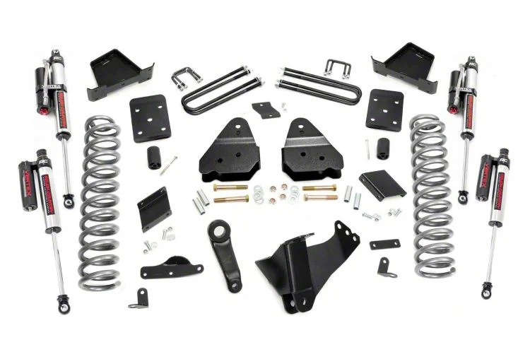 Rough Country Suspension 4.50-Inch Suspension Lift Kit with Vertex Reservoir Shocks (15-16 4WD 6.7L Powerstroke F-250 Super Duty w/ Factory Overload Springs)