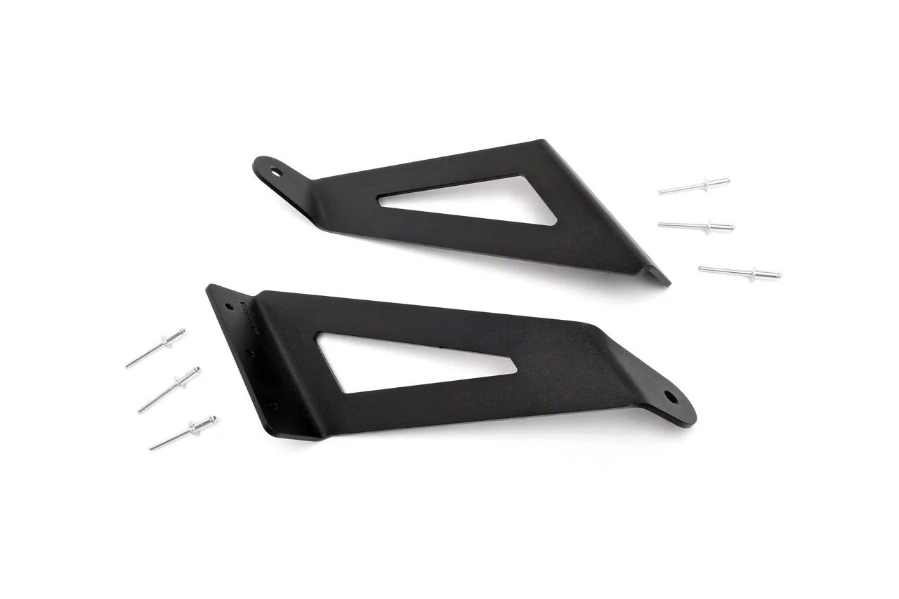 Rough Country Suspension 54-Inch Curved LED Light Bar Upper Windshield Mounting Brackets (11-16 F-250 Super Duty)