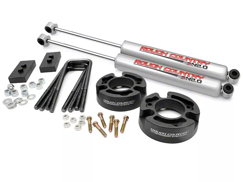 Rough Country Suspension 2.50-Inch Leveling Lift Kit with N3 Shocks (04-08 2WD/4WD F-150)