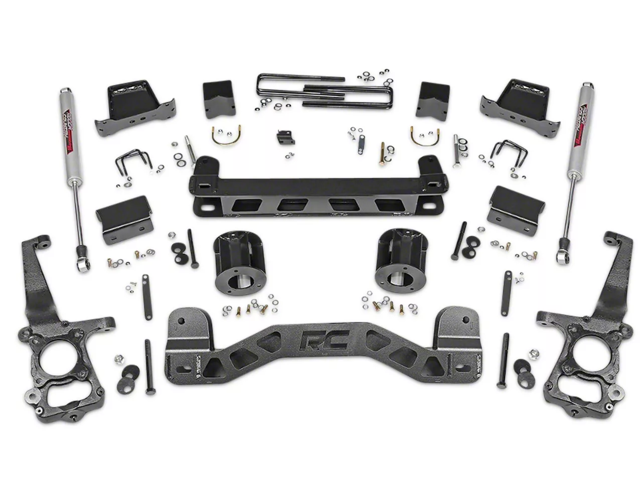 Rough Country Suspension 6-Inch Suspension Lift Kit with Shocks (15-20 2WD F-150)