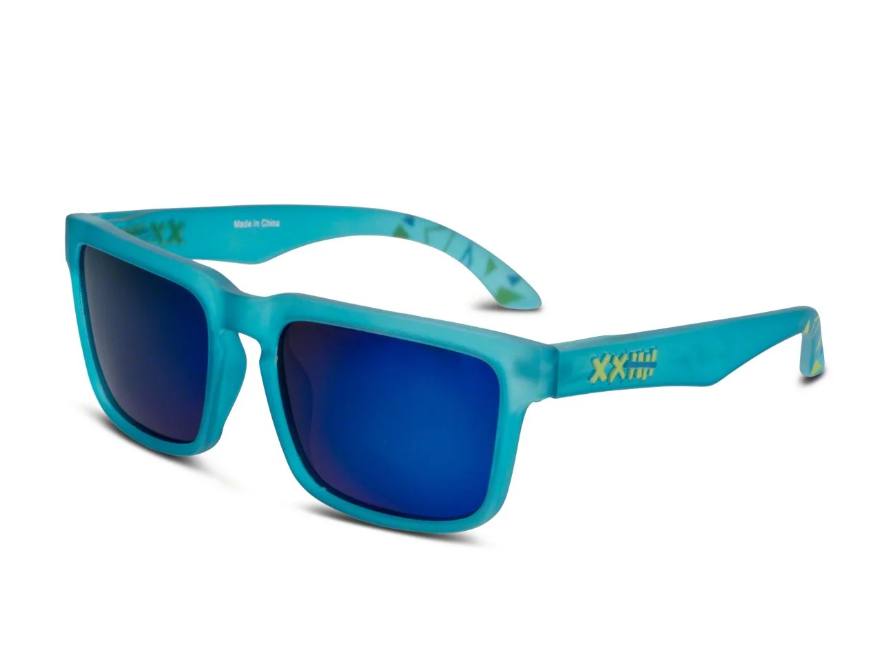 RTR VGRJ Signature Sunglasses; Blue/Blue Triangles