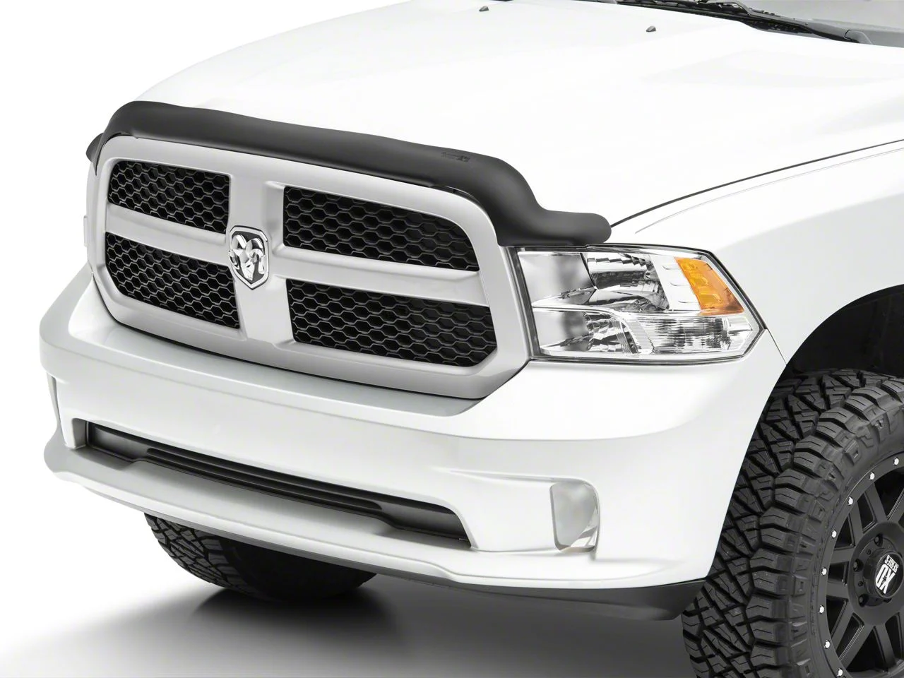 Rugged Ridge Hood Bug Deflector; Matte Black (09-18 RAM 1500)