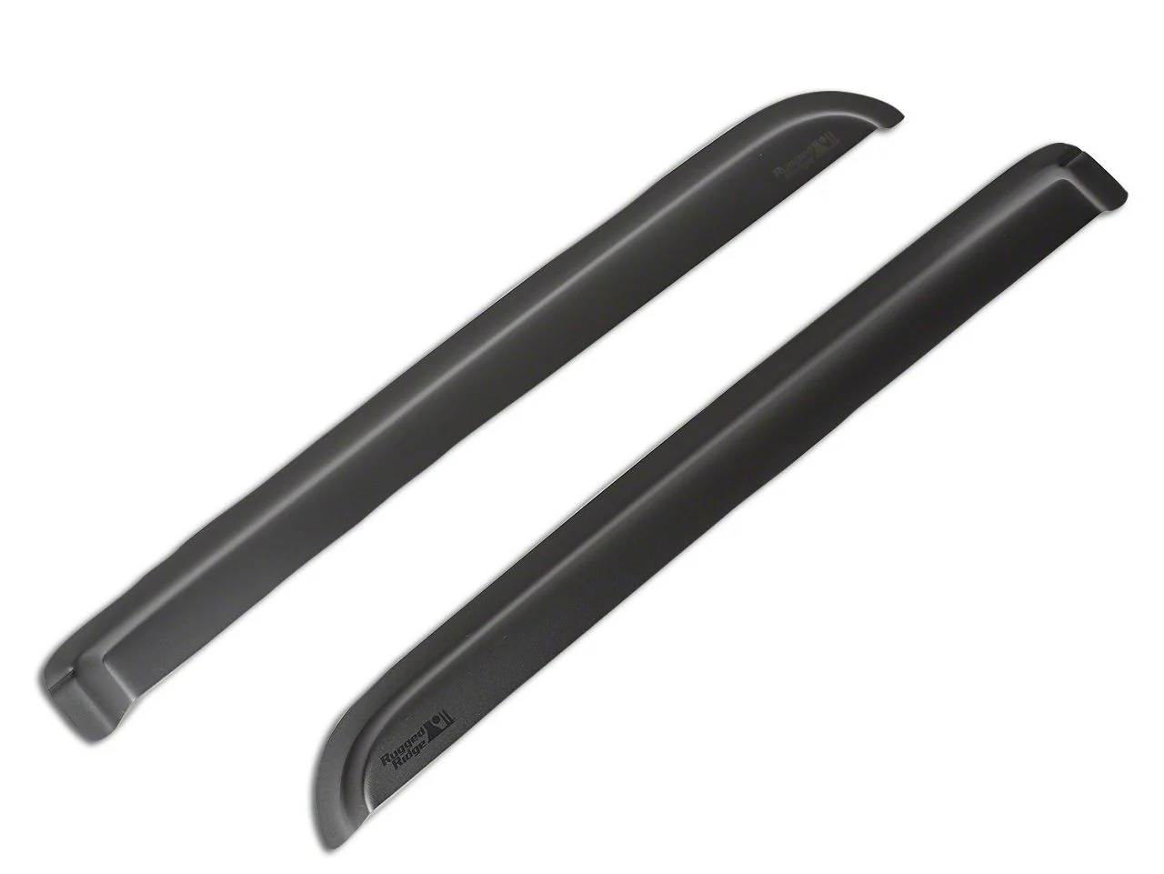 Rugged Ridge Rear Window Visors; Matte Black (04-08 F-150 SuperCrew)