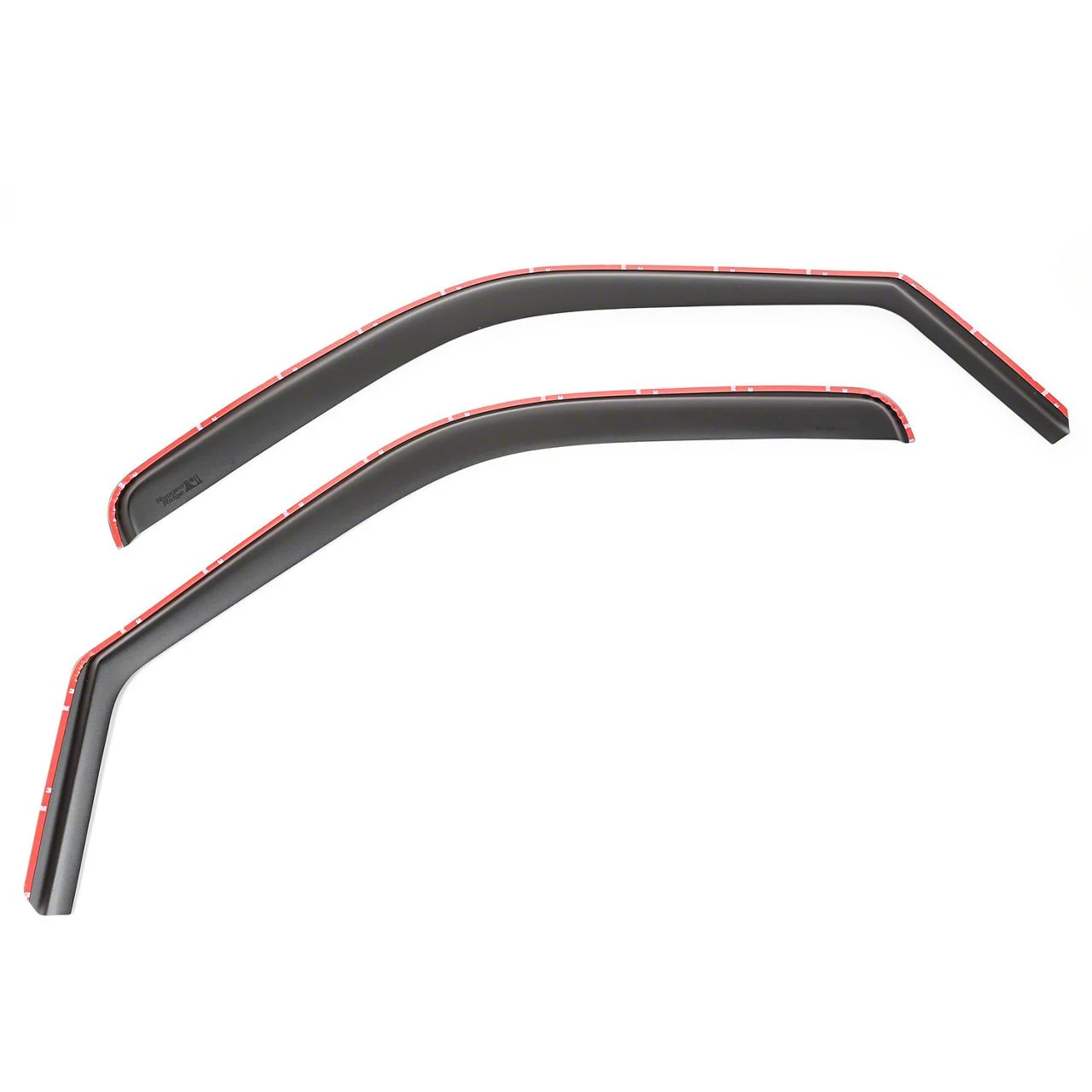 Rugged Ridge Front Window Visors; Channel Mount; Matte Black (11-14 F-250 Super Duty SuperCrew)