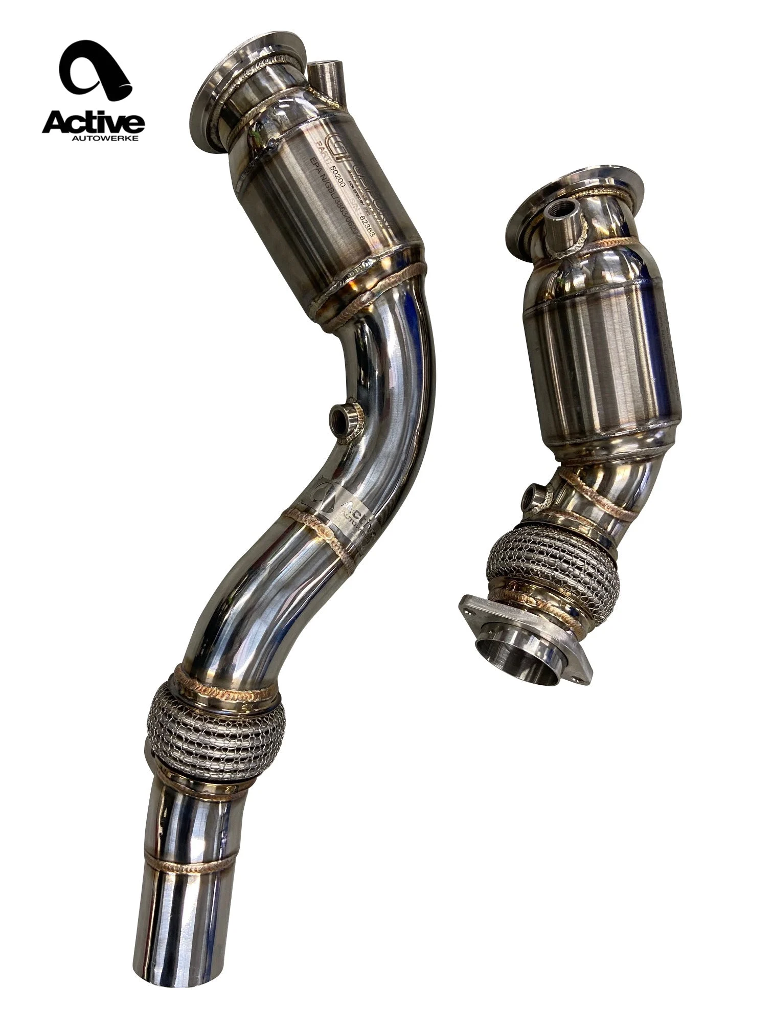 Active Autowerke S55 AFlow Catted Downpipes | BMW F80 M3 15-18 | F82 M4 15-20 | F87 M2 Competition 19-21