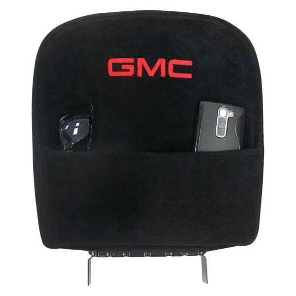 Center Console Cover with GMC Logo; Black (15-19 Sierra 2500 HD w/ Bench Seat)