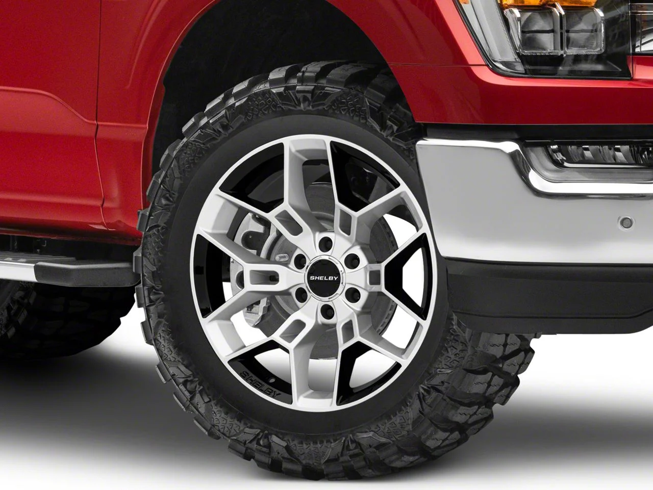 Carroll Shelby Wheels CS45 Chrome Powder with Black Inserts 6-Lug Wheel; 20x9; 12mm Offset (21-26 F-150)