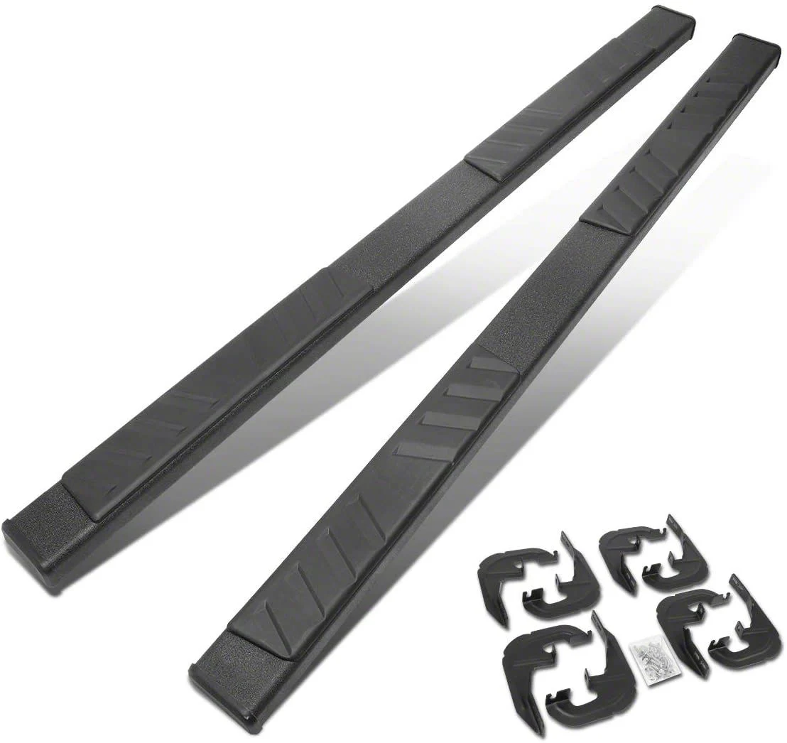 5-Inch Running Boards; Black (19-26 Sierra 1500 Crew Cab)