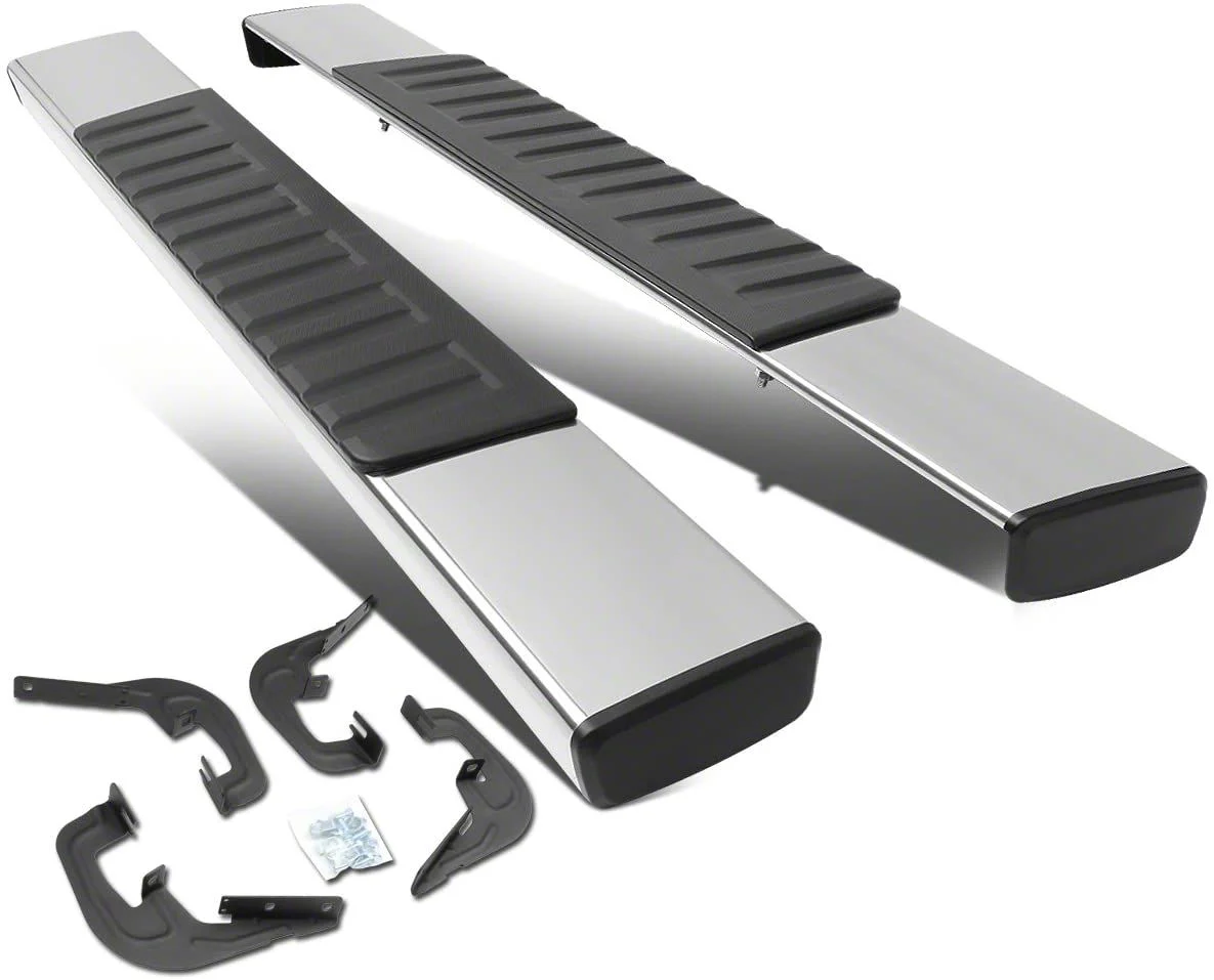 6-Inch Running Boards; Stainless Steel (07-18 Sierra 1500 Regular Cab)