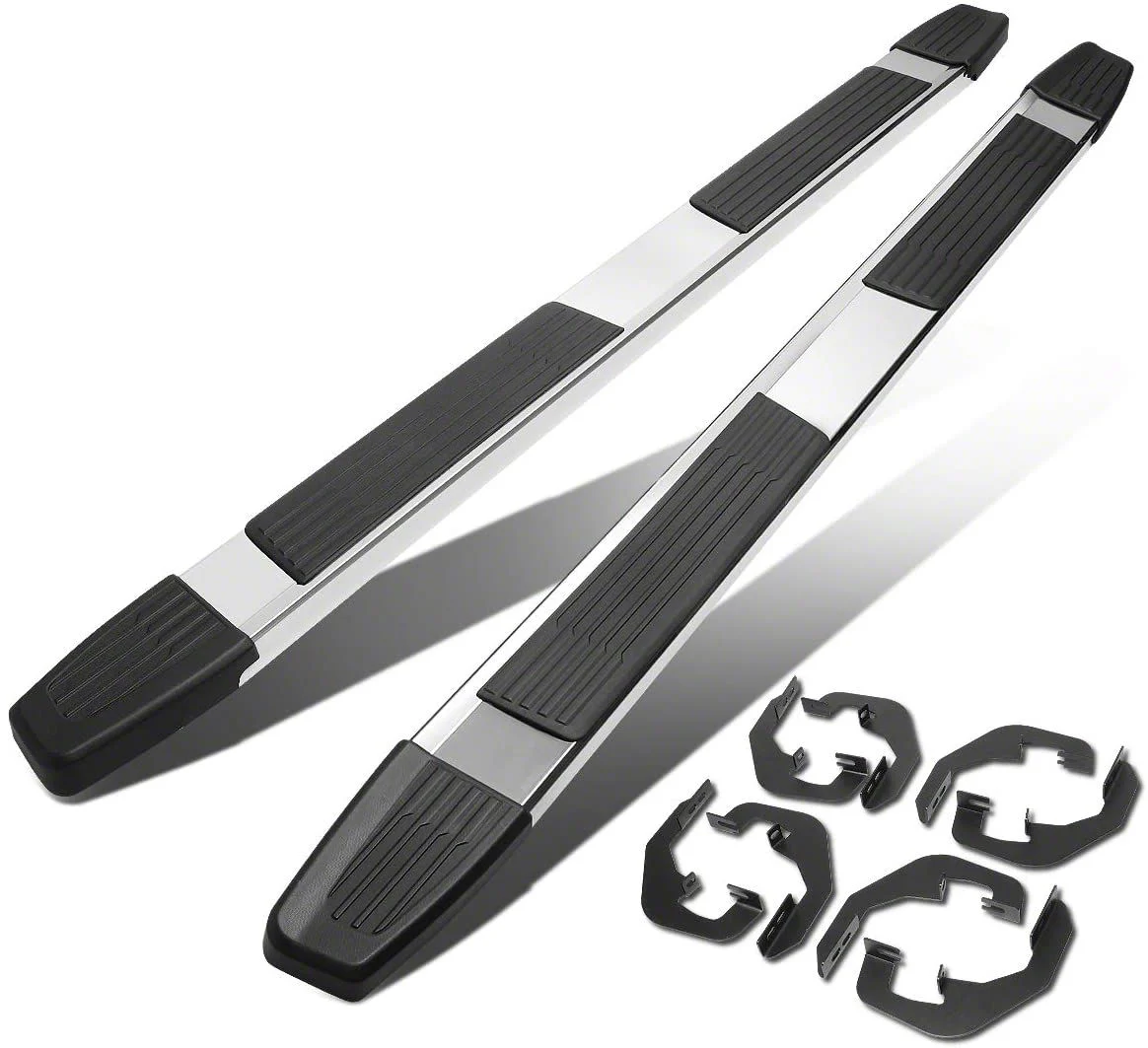 6-Inch Running Boards; Stainless Steel (07-18 Sierra 1500 Crew Cab)