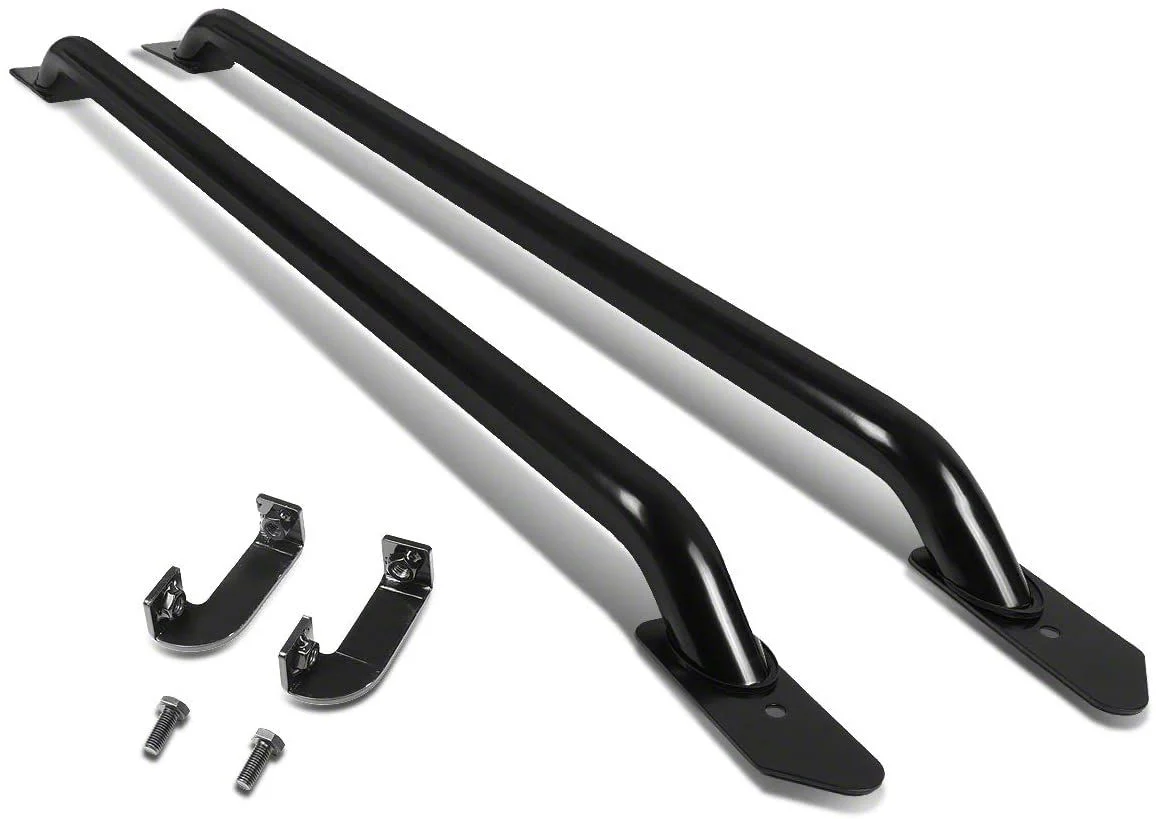 Bed Rails; Black (14-18 Sierra 1500 w/ 5.80-Foot Short Box)