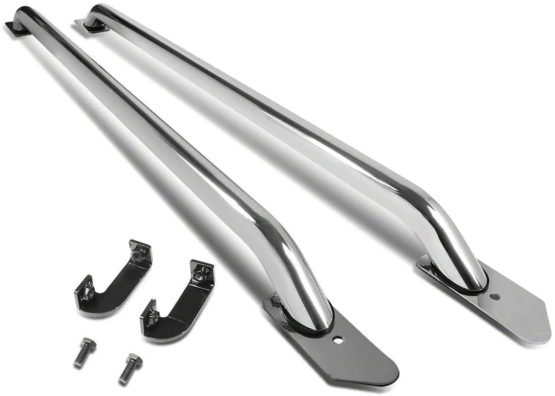 Bed Rails; Chrome (14-18 Sierra 1500 w/ 6.50-Foot Standard Box)