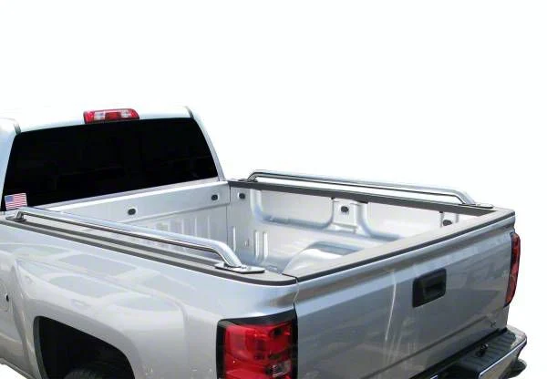 Bed Rails; Stainless Steel (07-14 Sierra 1500 w/ 6.50-Foot Standard Box)