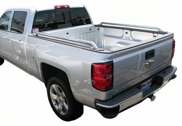 Bed Rails; Stainless Steel (14-26 Sierra 1500 w/ 6.50-Foot Standard Box)